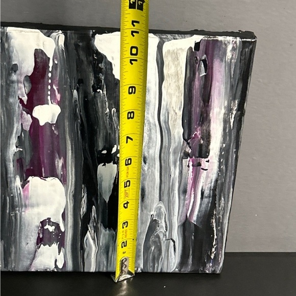 Hand Painted Original Painting Acrylic Canvas 10 X 10 Titled Leather  & Lace‎ - Picture 7 of 14